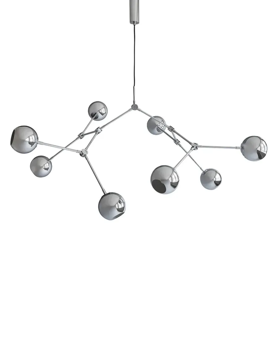 Drop Chandelier Globe, Chrome fra 101 Copenhagen