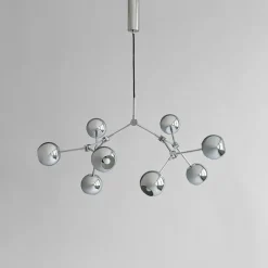 Drop Chandelier Globe, Mini, Chrome fra 101 Copenhagen