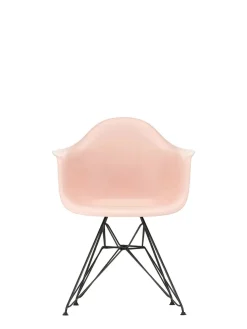Eames Plastic Armchair DAR, sort pulverlakering fra Vitra