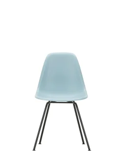 Eames Plastic Side Chair DSX, sort pulverlakeret fra Vitra