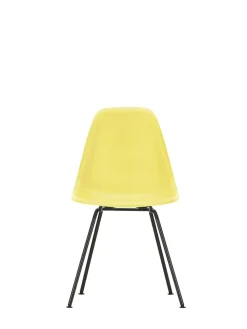 Eames Plastic Side Chair DSX, sort pulverlakeret fra Vitra