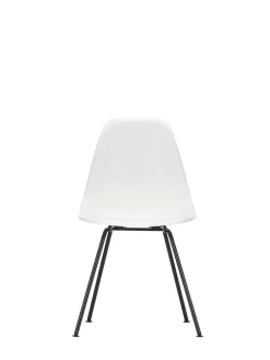 Eames Plastic Side Chair DSX, sort pulverlakeret fra Vitra
