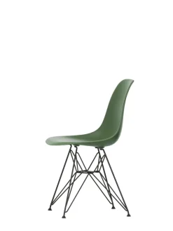 Eames Plastic Side Chair DSR, sort pulverlakeret fra Vitra