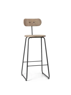 Earth barstol med ryglæn, coffee waste light fra Mater