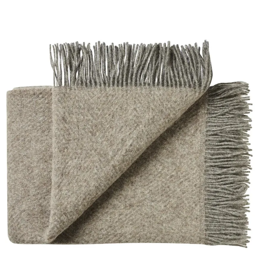 Fanø Plaid, ash brown fra Silkeborg Uldspinderi