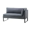 Flex 2 pers. Modulsofa inkl. Sunbrella Hynde, venstre fra Cane-line