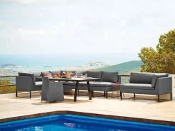 Flex 2 pers. Modulsofa inkl. Sunbrella Hynde, venstre fra Cane-line