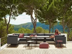 Flex 2 pers. Modulsofa inkl. Sunbrella Hynde, venstre fra Cane-line