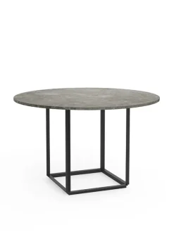 Florence spisebord Ø120, black marquina fra New Works
