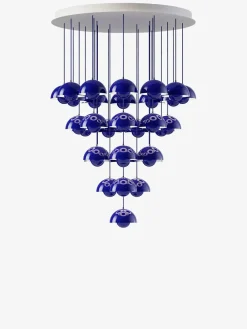 Flowerpot Chandelier VP10, 31 pendants fra &Tradition