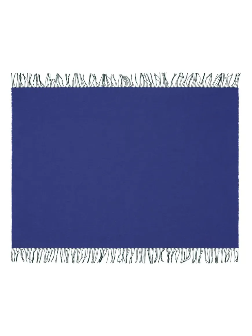 Franja Plaid, green/black fra Silkeborg Uldspinderi