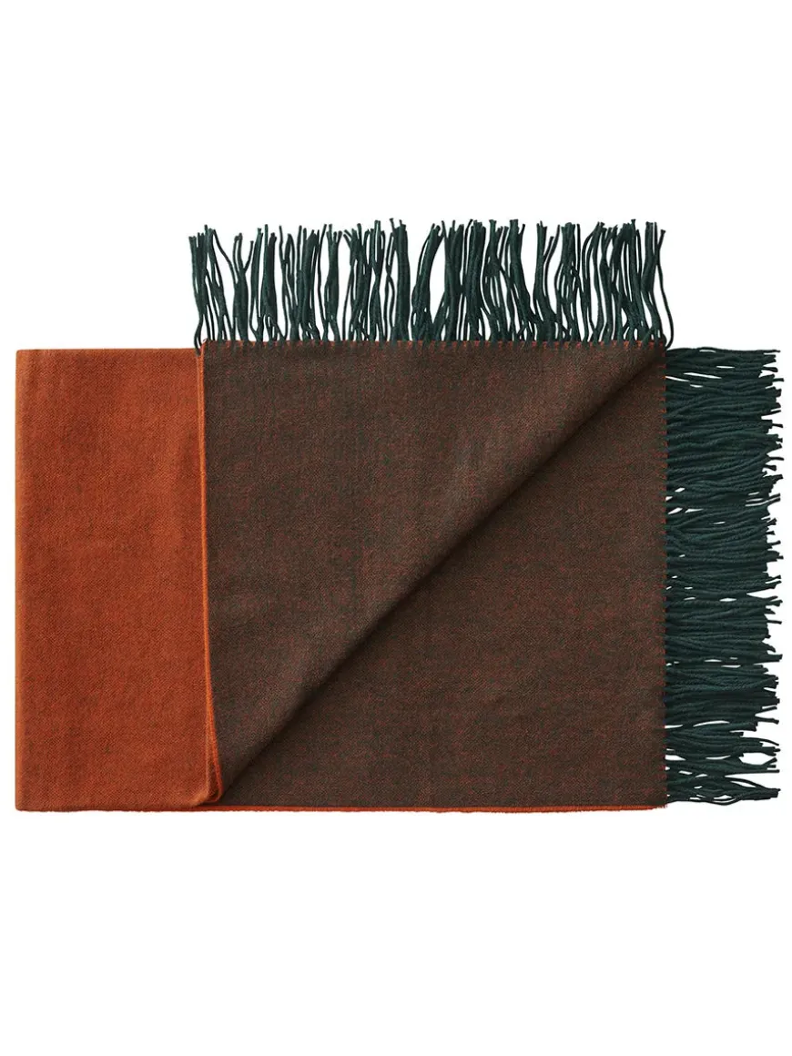 Franja Plaid, green/black fra Silkeborg Uldspinderi