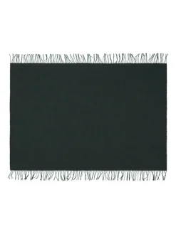 Franja Plaid, green/black fra Silkeborg Uldspinderi