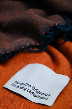 Franja Plaid, pink/brown fra Silkeborg Uldspinderi