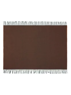 Franja Plaid, pink/brown fra Silkeborg Uldspinderi