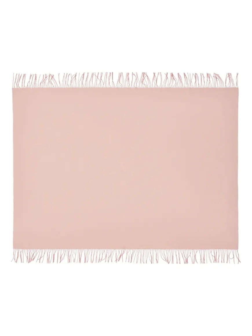 Franja Plaid, pink/brown fra Silkeborg Uldspinderi