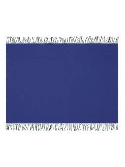 Franja Plaid, pink/white fra Silkeborg Uldspinderi