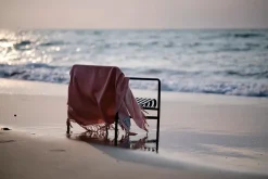 Franja Plaid, pink/white fra Silkeborg Uldspinderi