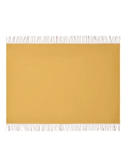 Franja Plaid, pink/yellow fra Silkeborg Uldspinderi