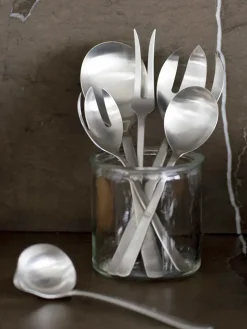 Grand Prix Salatbestik i mat stål, lille fra Kay Bojesen