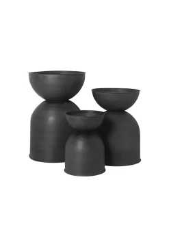 Hourglass Pot, sort fra Ferm Living