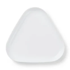 Hvid Riflet fad fra Royal Copenhagen