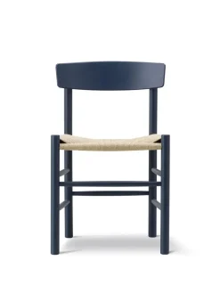 J39 Folkestolen, indigo blue af Børge Mogensen