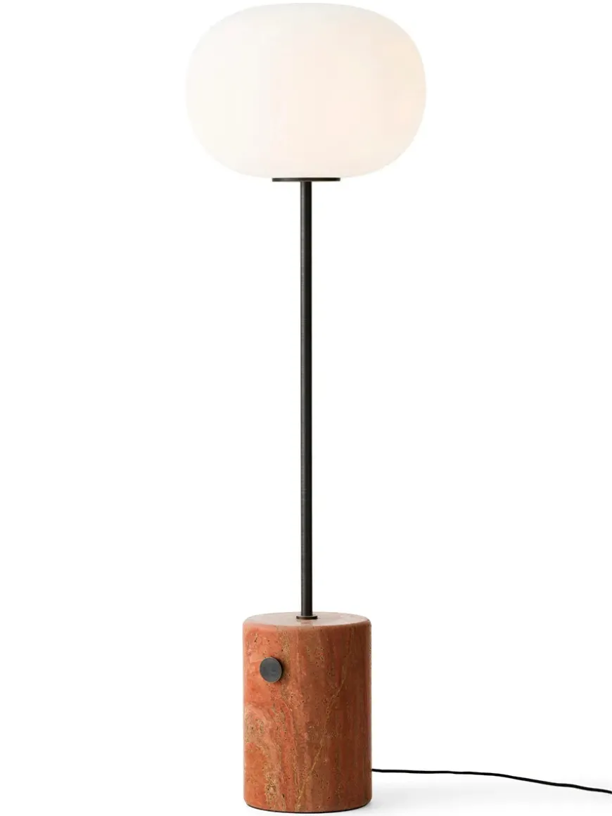 JWDA Floor Lamp, red travertine stone fra Audo Copenhagen