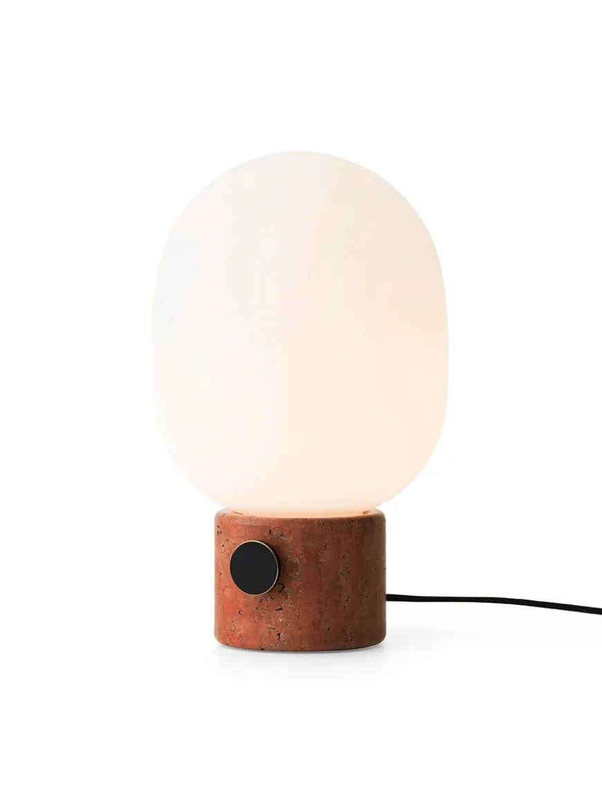JWDA Table Lamp, red travertine stone fra Audo Copenhagen