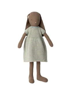 Kanin i Strikket Kjole, brown, størrelse 4 fra Maileg