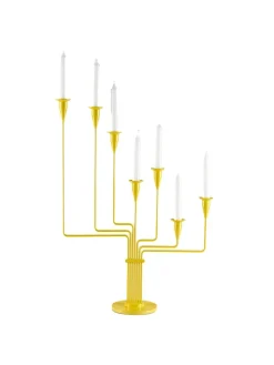 Karlsvognen Table Lysestage, gul fra Piet Hein