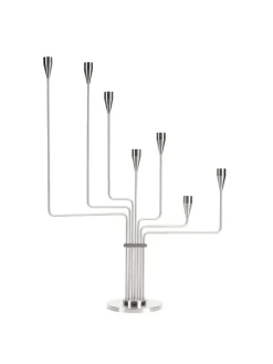 Karlsvognen Table Lysestage, messing fra Piet Hein