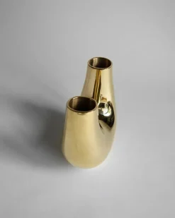 Kazumi StudioVase, gold fra Hein