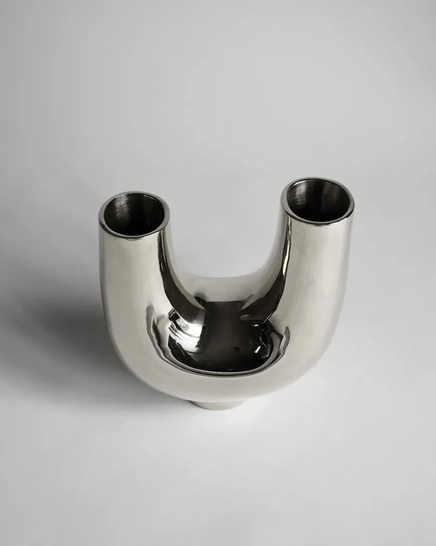 Kazumi Vase, silver fra Hein Studio