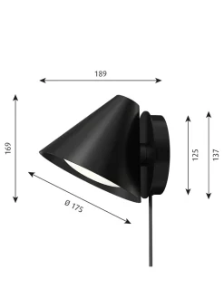 Keglen Væglampe fra Louis Poulsen