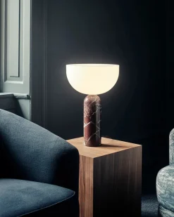 Kizu Bordlampe Large, Kunis Breccia Marble fra New Works