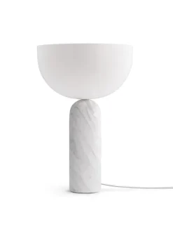 Kizu Bordlampe Large, White Marble fra New Works