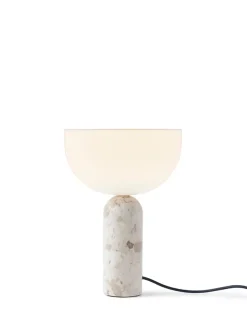 Kizu Bordlampe Small, Grey Marble fra New Works