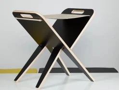 Klaburet m. Sæde i Kernelæder fra Piet Hein