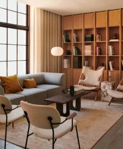 Knitting Lounge Chair, Sheepskin fra Audo Copenhagen