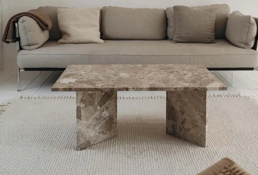 Konkylie Sofabord, marrone fra Wabi Sabi Nordic