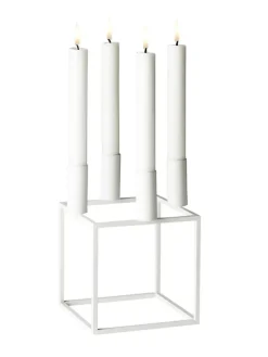 Kubus 4 Lysestage, bruneret kobber fra Audo Copenhagen