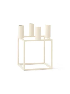 Kubus 4 Lysestage, ivory fra Audo Copenhagen