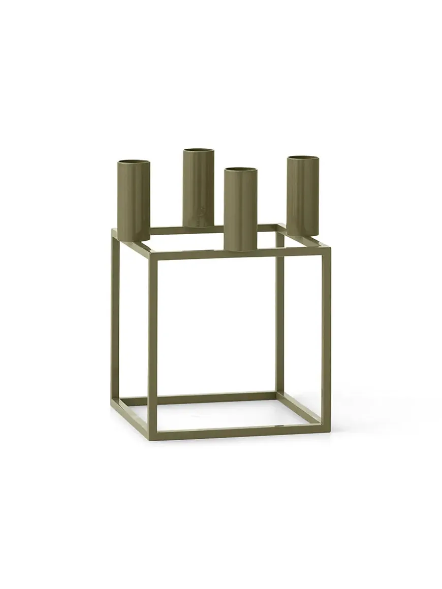 Kubus 4 Lysestage, sort fra Audo Copenhagen