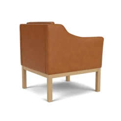 L46 MK155 lænestol, cognac læder af Mogens Koch