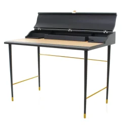 Laval Writing Desk i sort malet eg