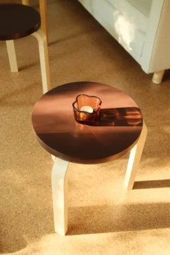 Limited Edition Stool 60, Mahogany Brown fra Artek