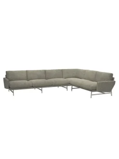 Lissoni PL117S Hjørnesofa, Moss 015 fra Fritz Hansen