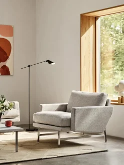 Lissoni PL111S Lounge Chair, Clay 012 fra Fritz Hansen