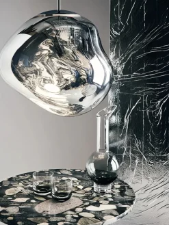 Melt Pendant Silver, 50 cm fra Tom Dixon